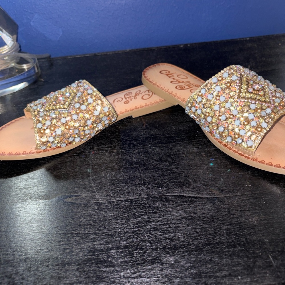 Naughty Monkey Susanna Leather Sandals Sz 10 EUC - Picture 6 of 9